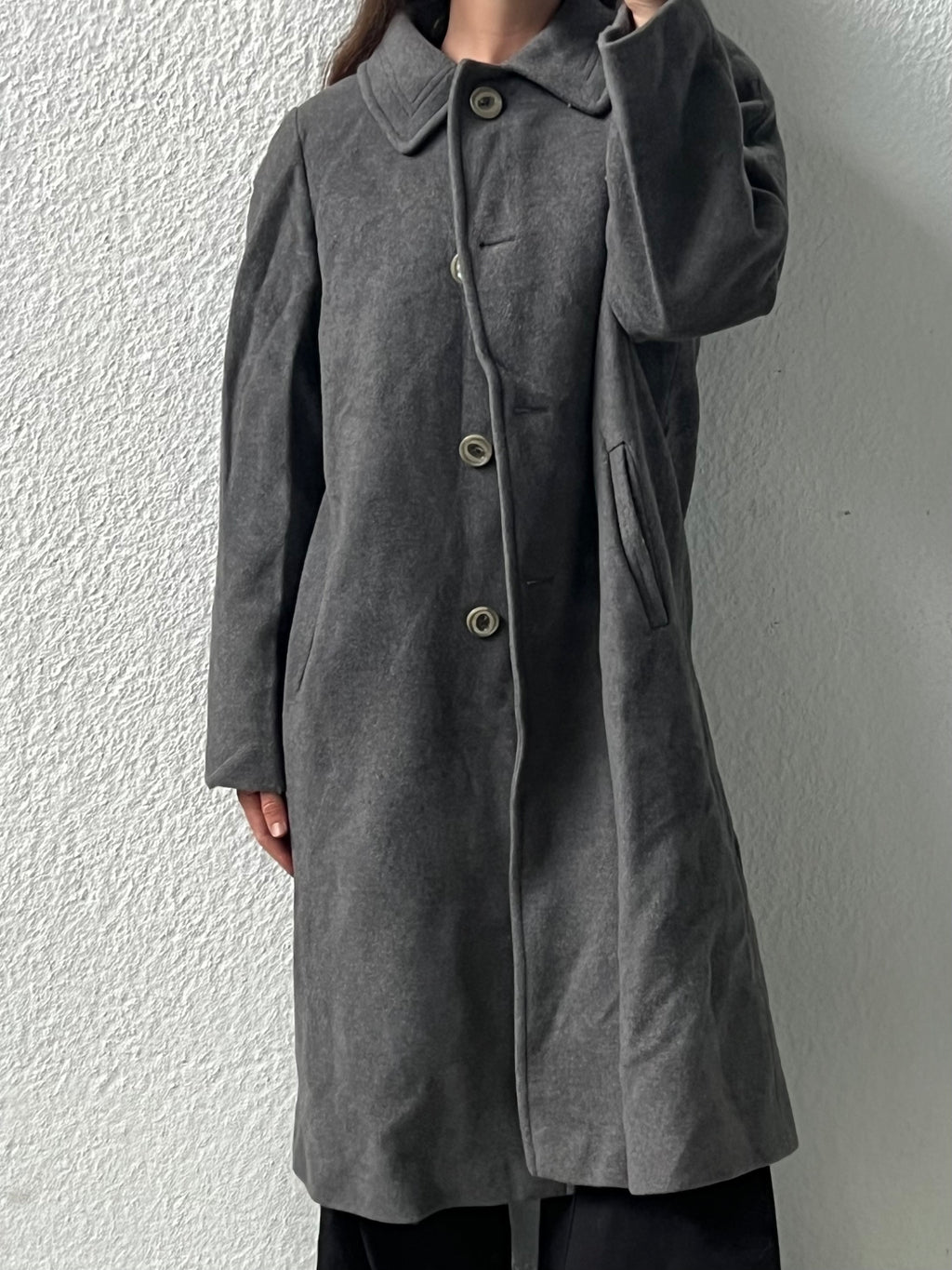 Cappotto in cashmere e lana vergine