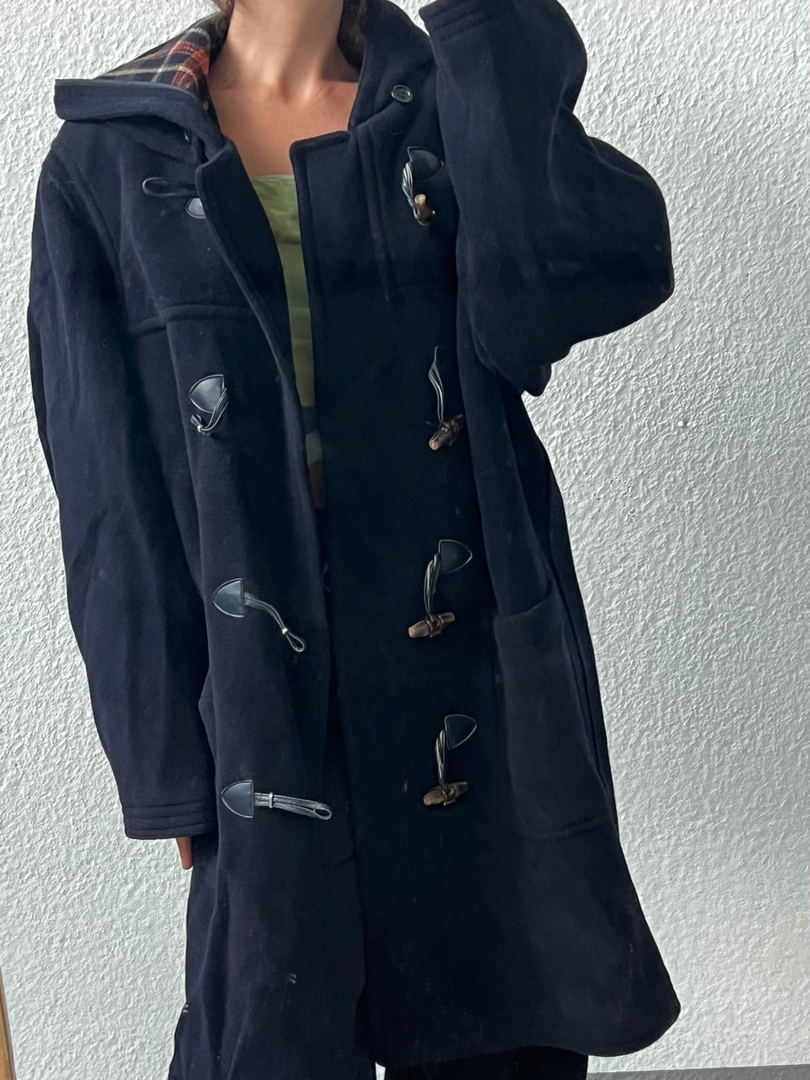 Cappotto in stile montgomery in lana