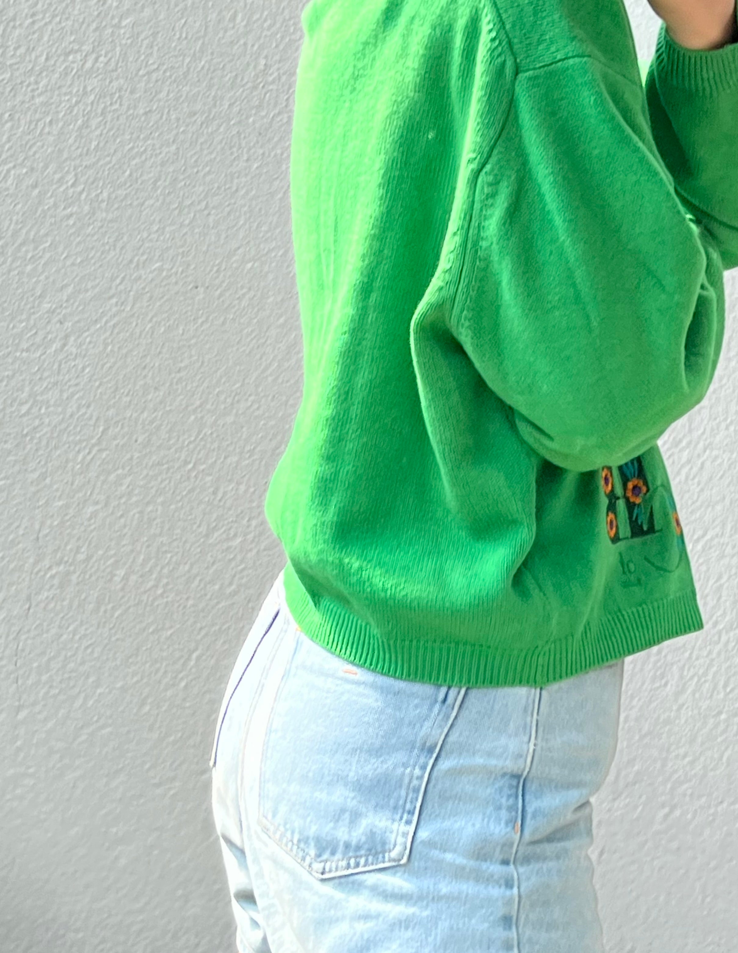 Cardigan in lana e fantasia