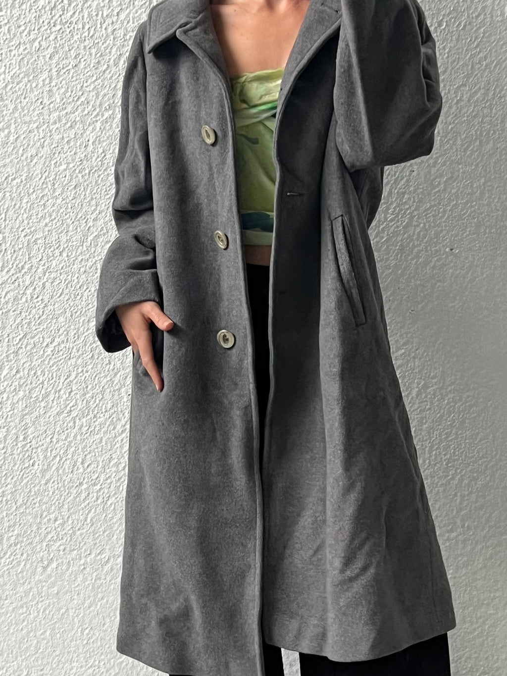 Cappotto in cashmere e lana vergine
