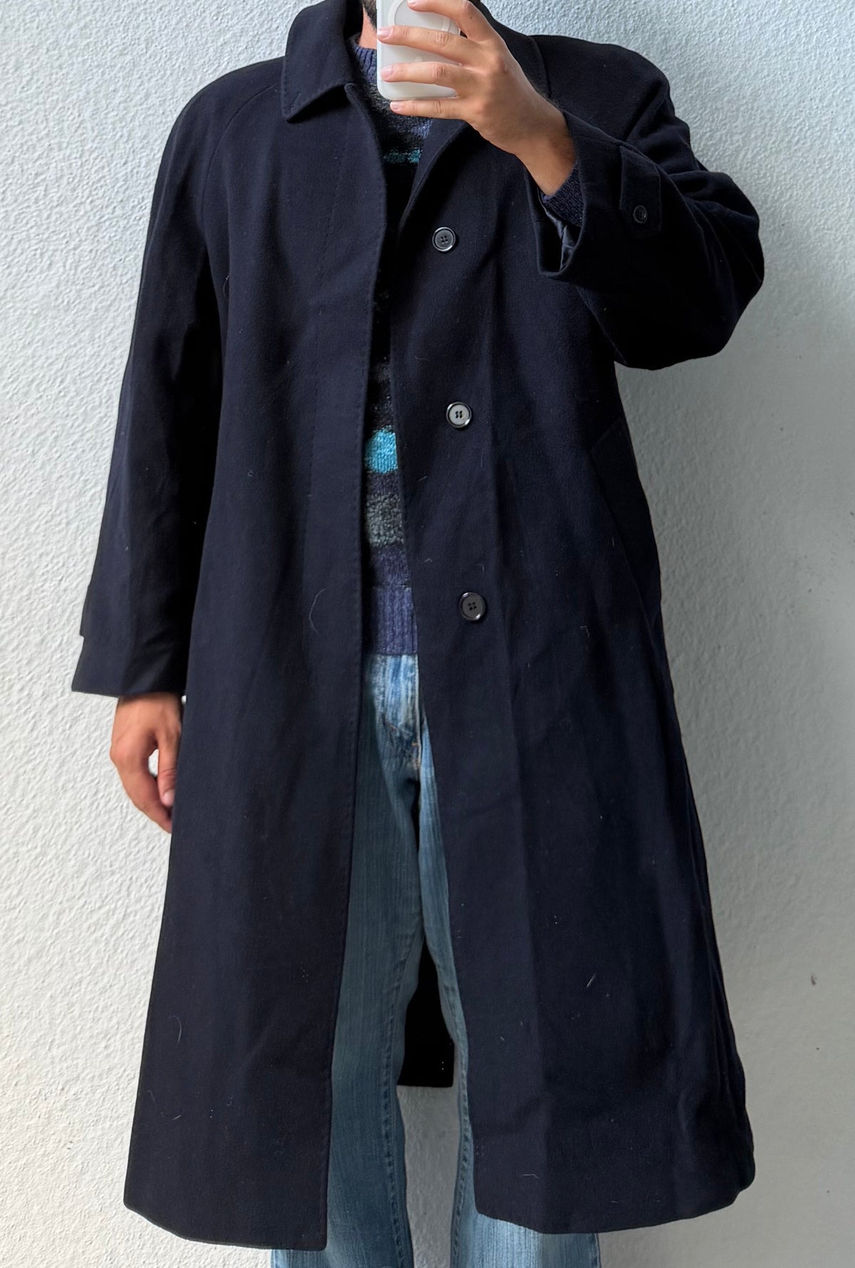 Cappotto lungo in lana Antonelli Made in Italy