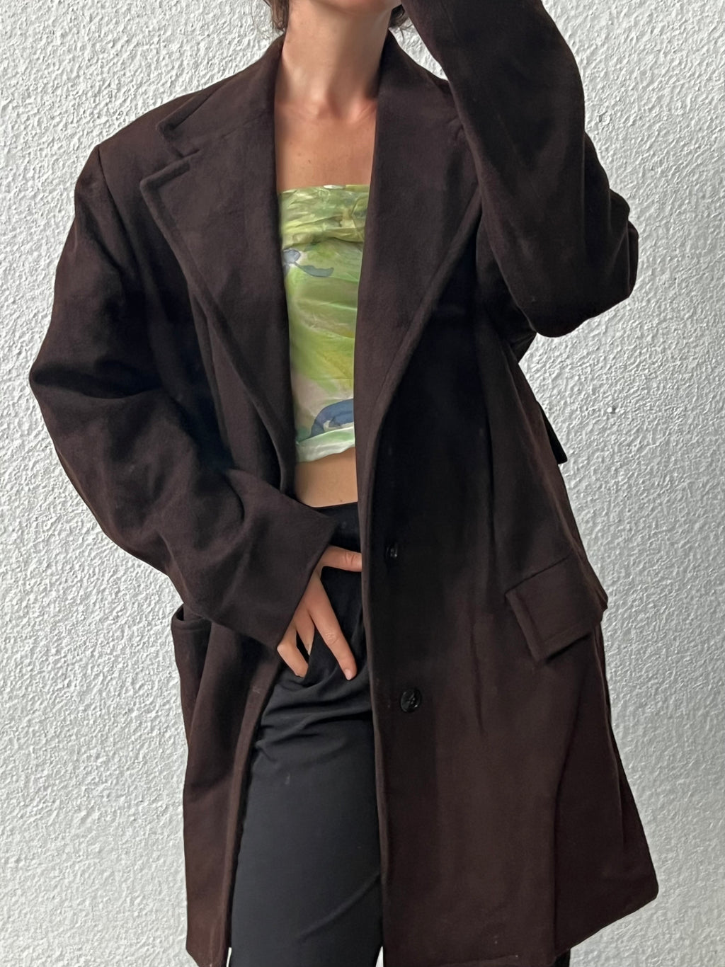 Cappotto artigianale in pura lana vergine