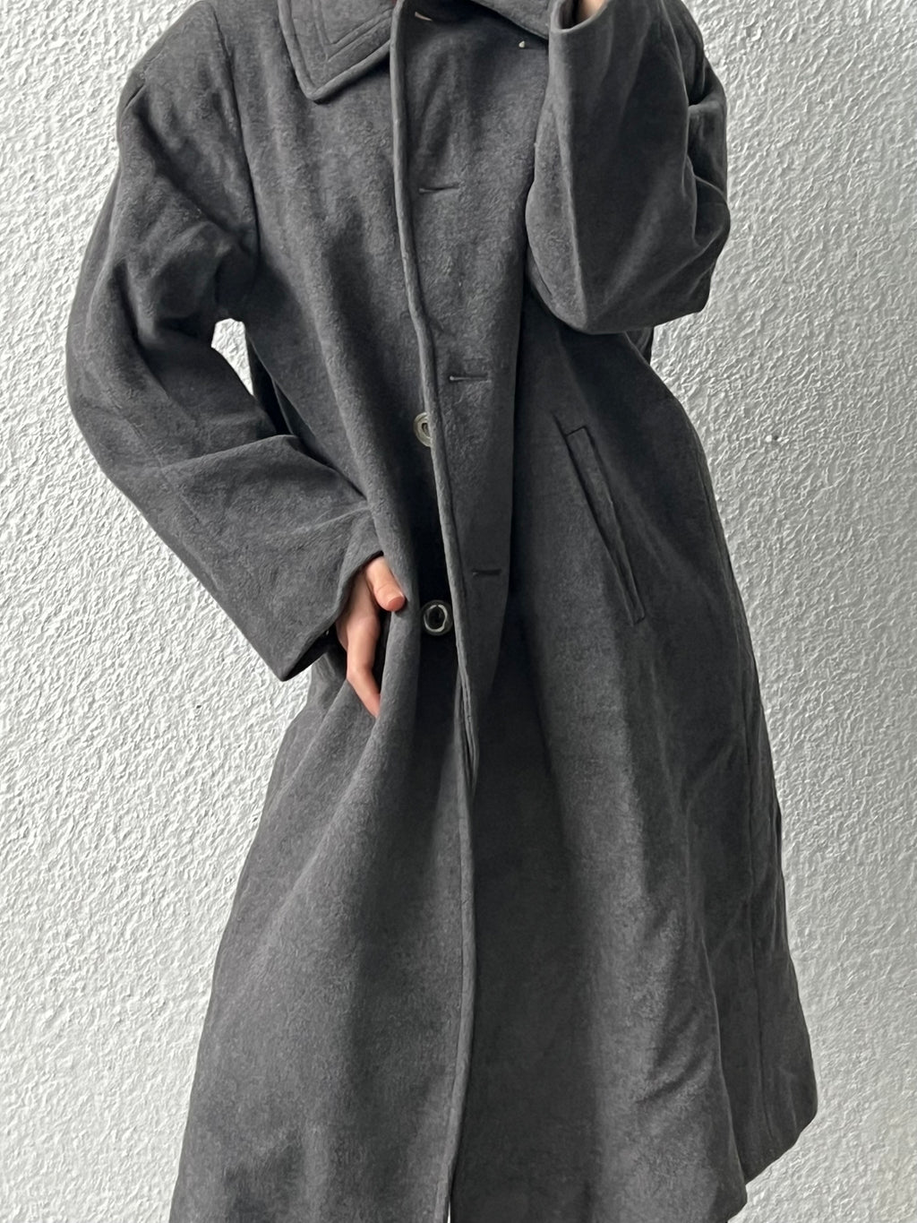 Cappotto in cashmere e lana vergine
