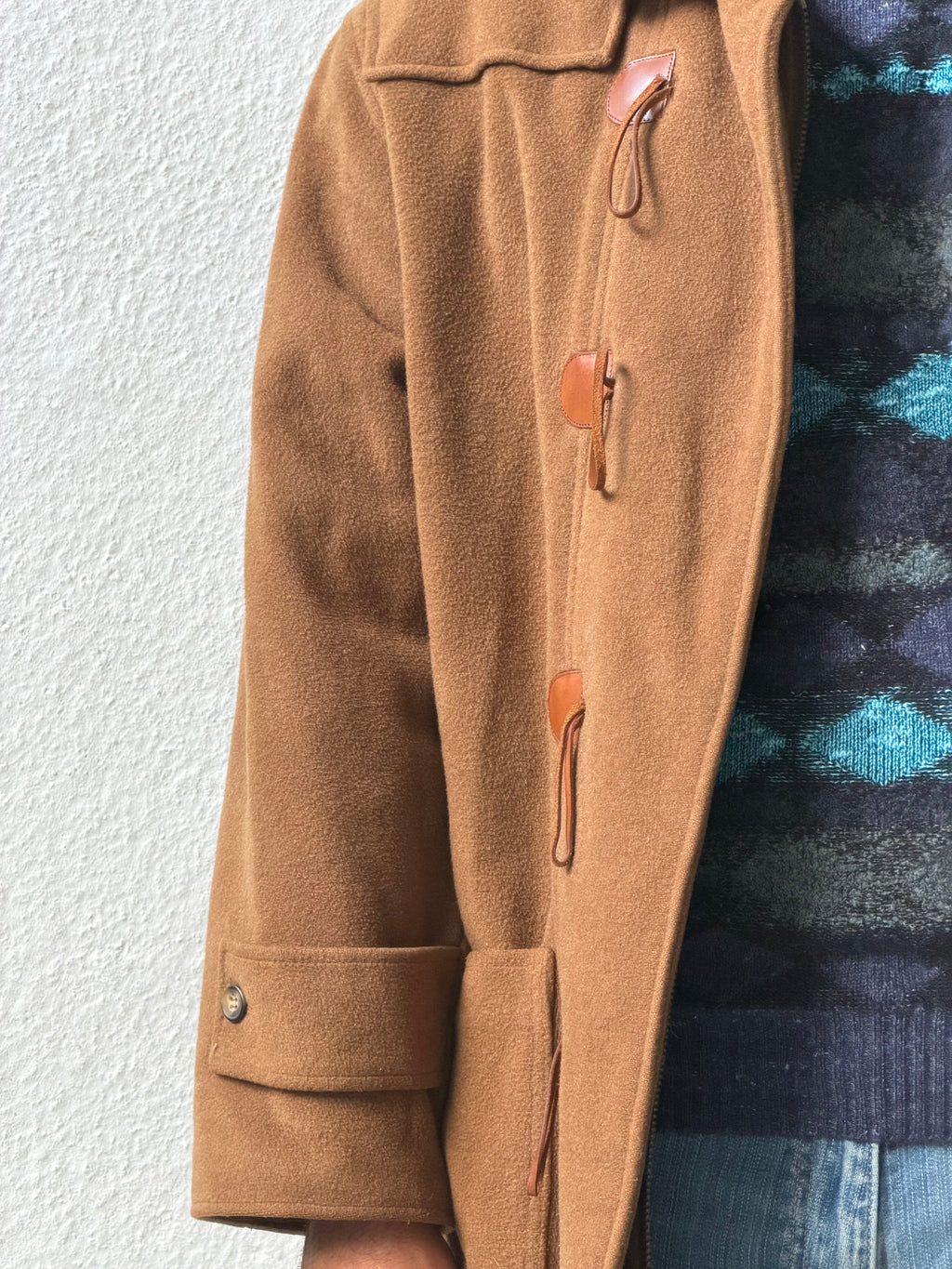 Cappotto in lana artigianale con alamari