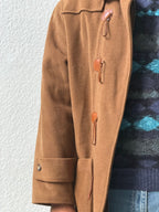 Cappotto in lana artigianale con alamari