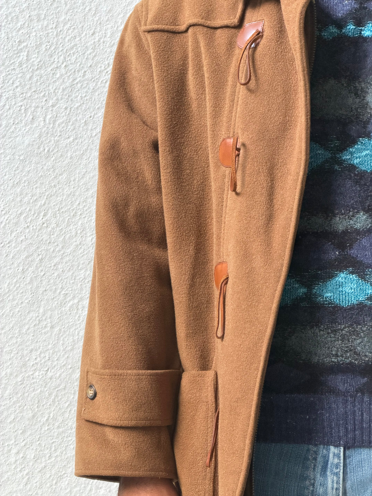 Cappotto in lana artigianale con alamari