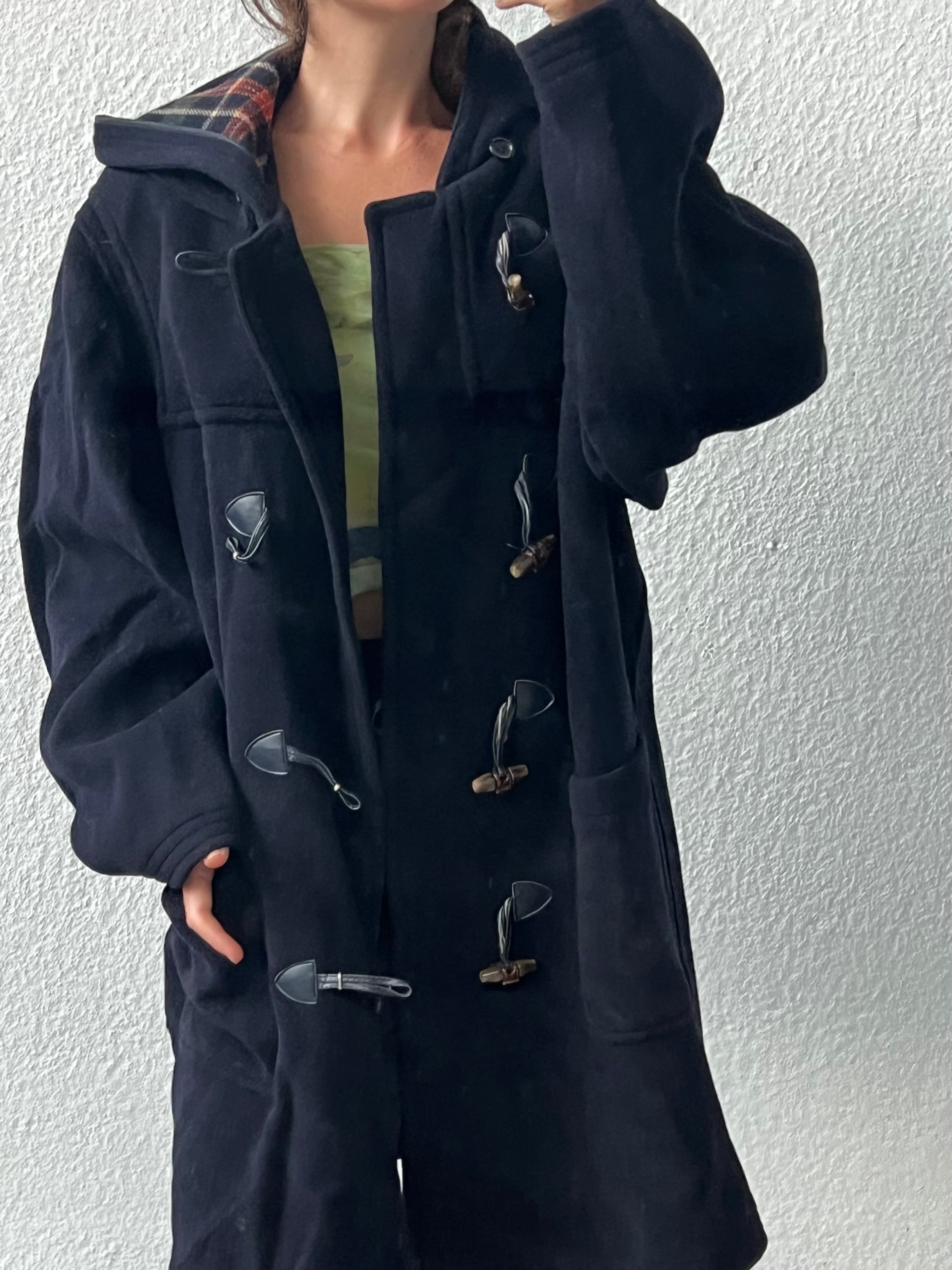 Cappotto in stile montgomery in lana