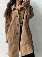 Cappotto in lana rifinito a mano
