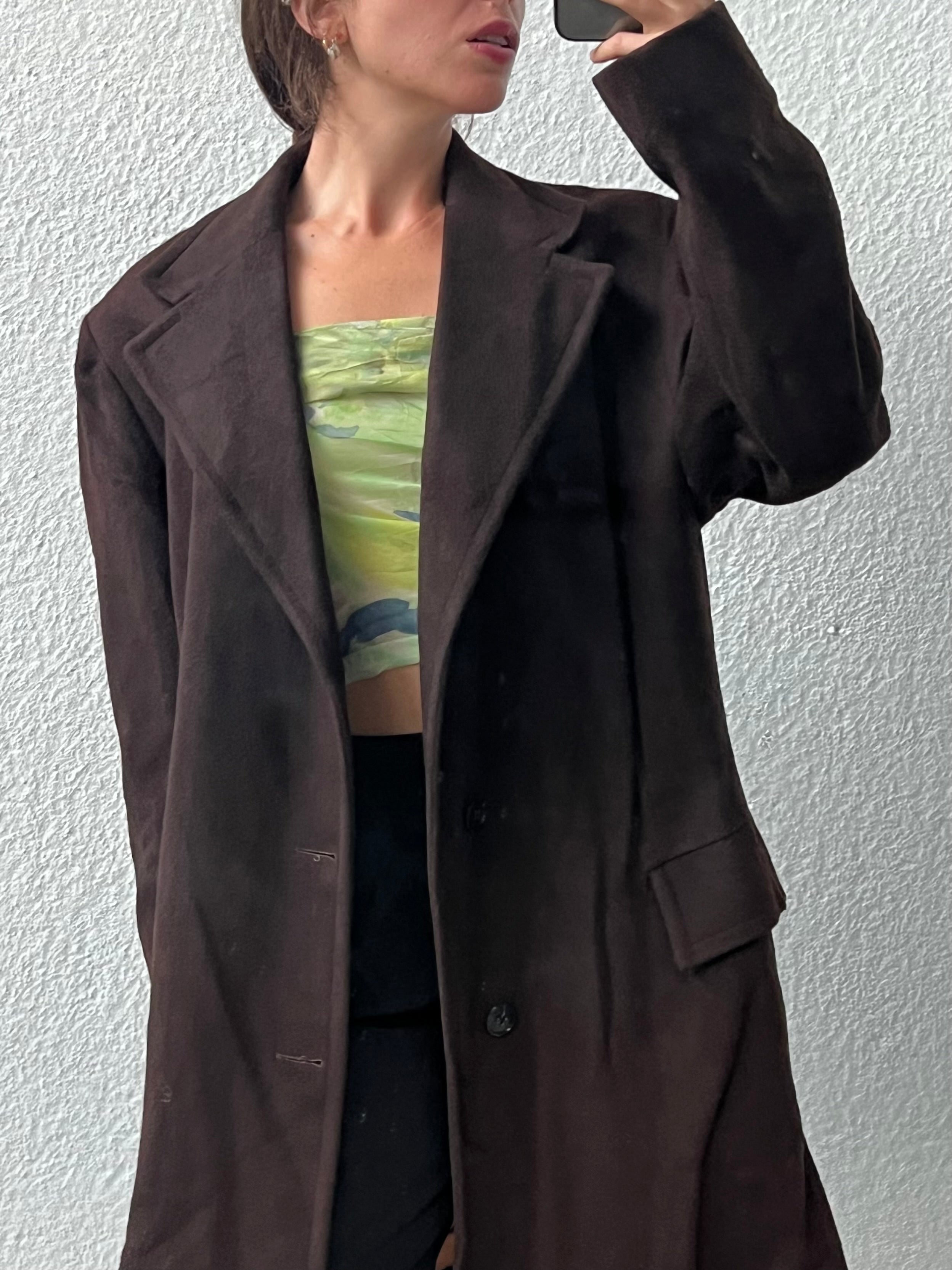 Cappotto artigianale in pura lana vergine