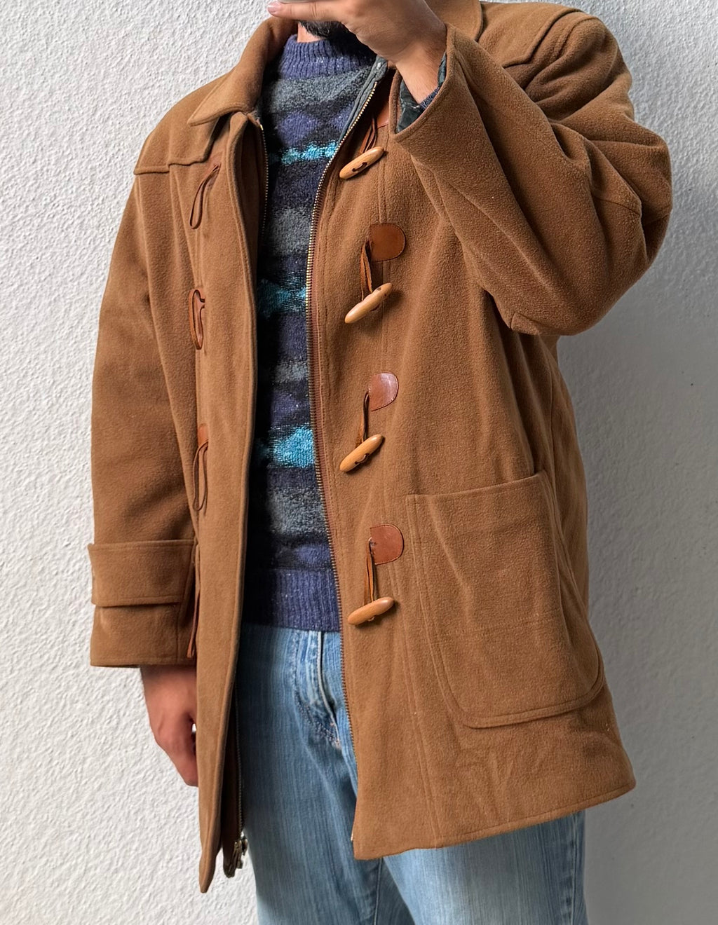 Cappotto in lana artigianale con alamari
