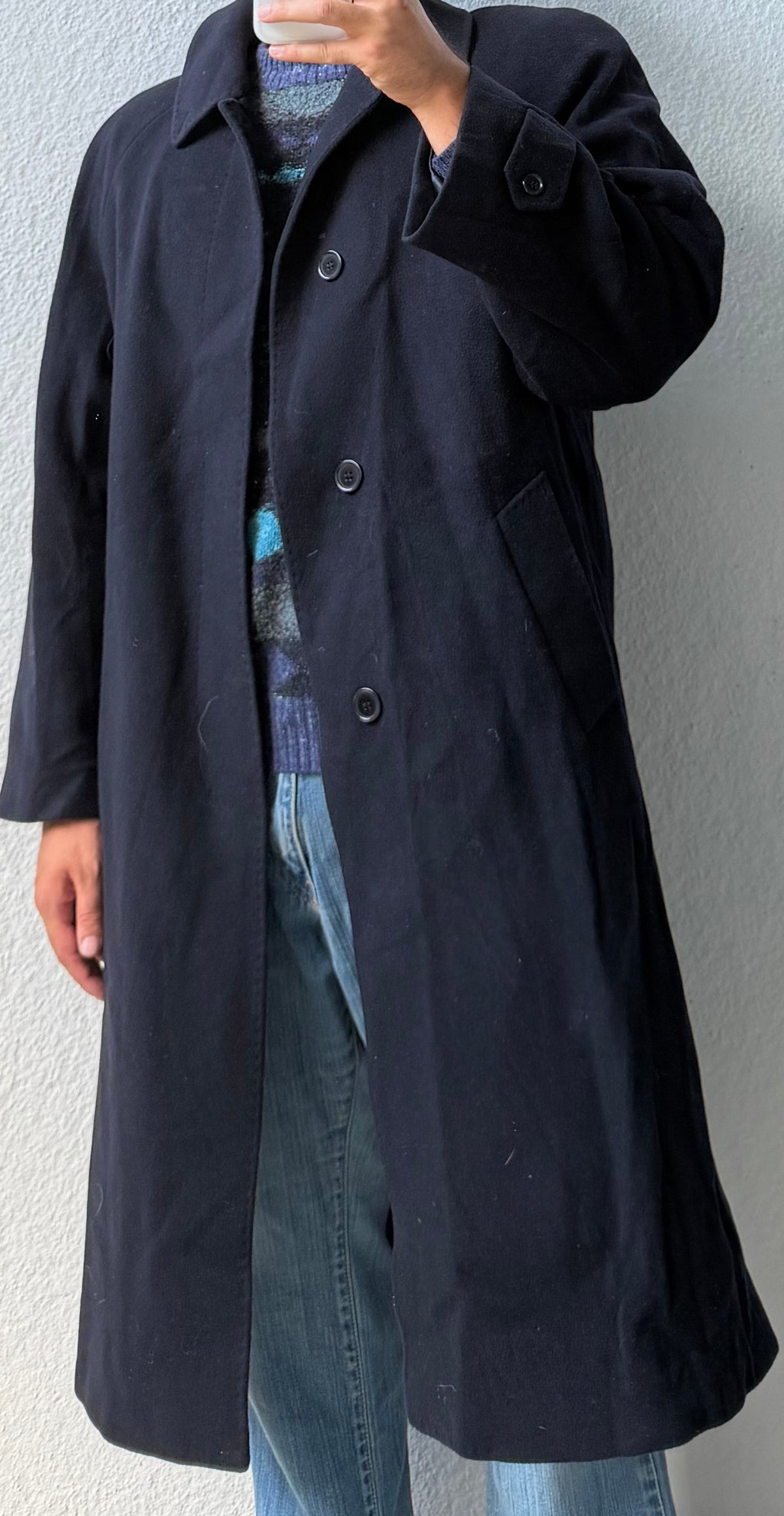 Cappotto lungo in lana Antonelli Made in Italy