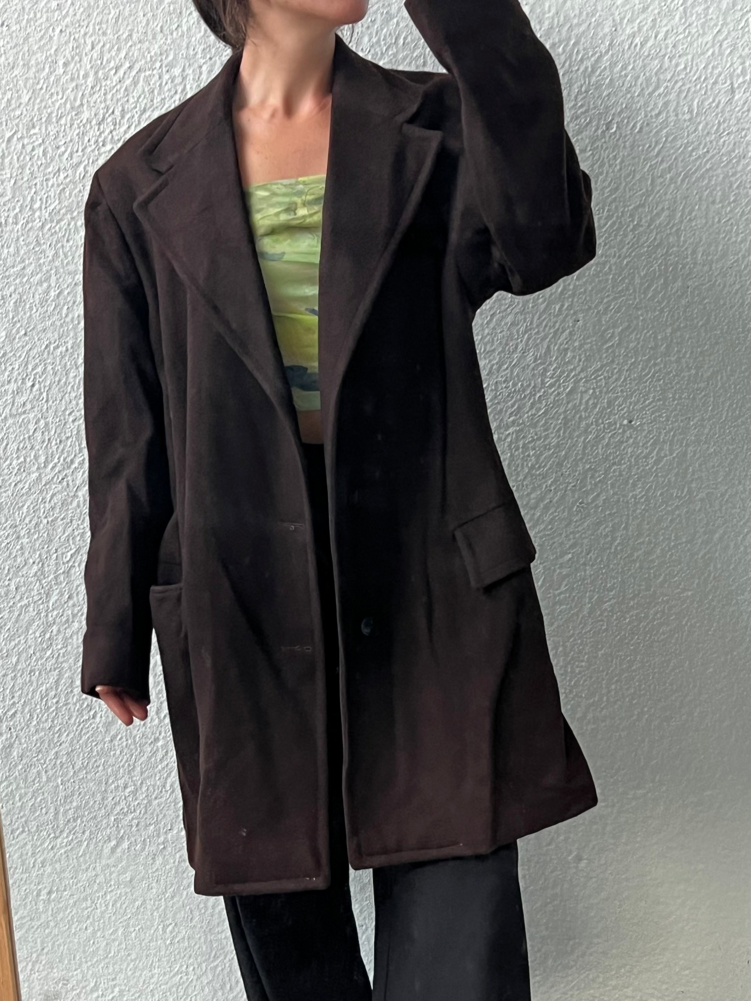 Cappotto artigianale in pura lana vergine