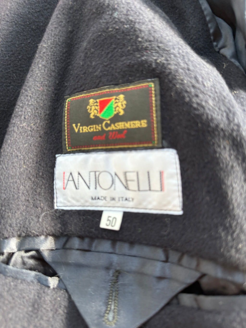 Cappotto lungo in lana Antonelli Made in Italy