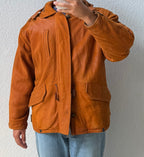 Giacca struttura in vera pelle