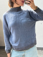 Maglione indaco mix lana