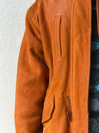 Giacca struttura in vera pelle
