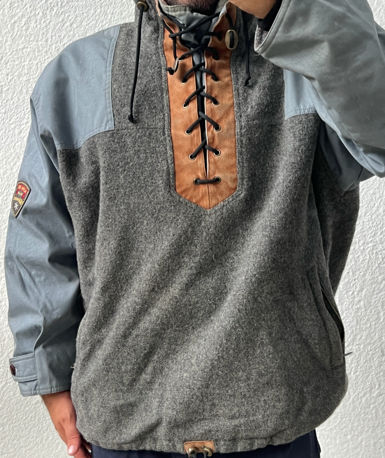 Maglione in pura lana da sci vintage