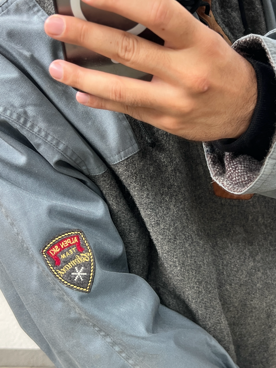 Maglione in pura lana da sci vintage