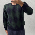Maglione a quadri in lana Navigare
