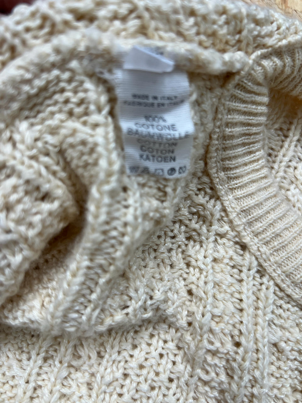 Maglione in cotone 100%