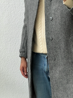 Cappotto in lana e lana mohair