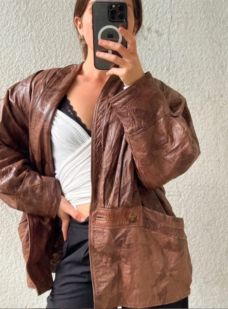 Giacca in Pelle Y2K - Archive 2000's