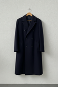 Cappotto navy doppiopetto uomo su gruccia